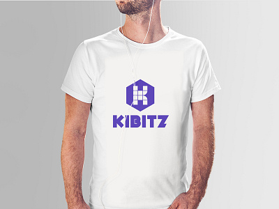 Kibitz Logo branding game game app kibitz logo minimal mokcup player t shirt mockup typogaphy