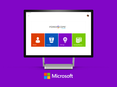 Forenscope backup camera microsoft minimal patient ui ux web windows