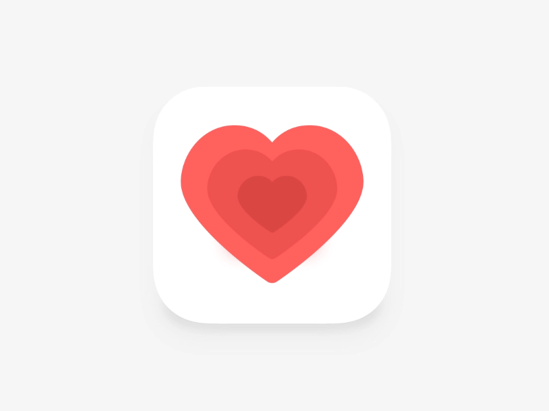Animated healthcare app icon