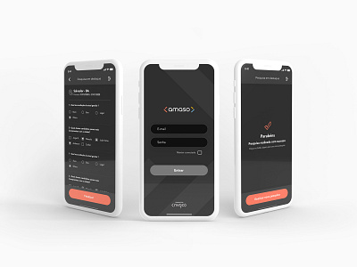 Amaso - Smart data tracking system app design ui ux