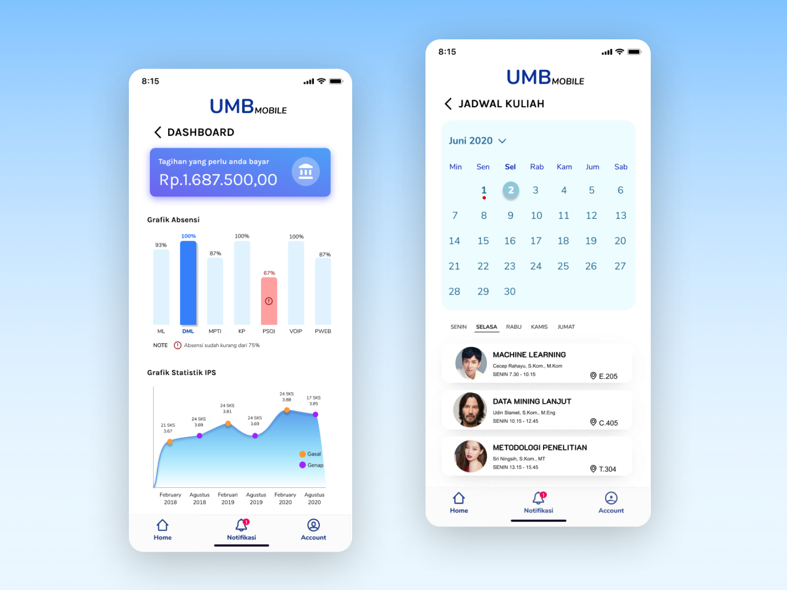 UMB Mobile Redesigned 5 by Niken Amelia on Dribbble