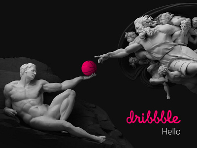 Hello Dribbble... app design graphic design hello dribbble icon minimal nature pink ui ui design ui ux ux visual design