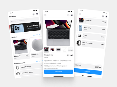 E-commerce - Mobile App app apple design ecommerce market mobile shop store uiux