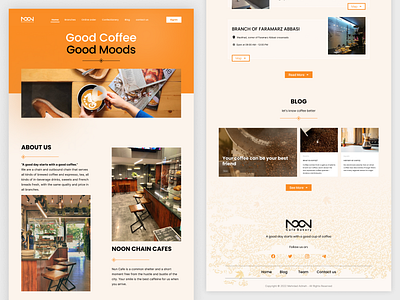 NOON Cafe redesign