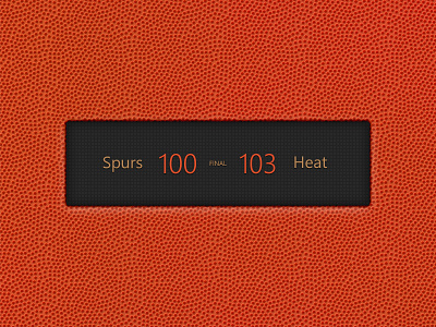 Compact Score View - Rebound w/ PSD basketball interface score sports ui widget