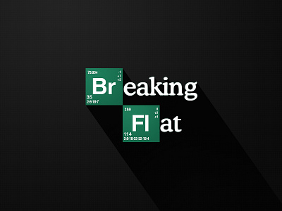 Breaking Flat flat logo rebound
