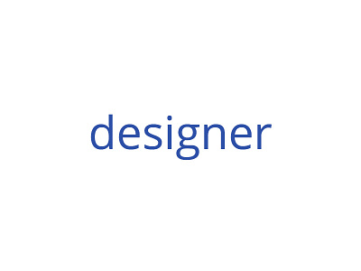 Designer, I am.