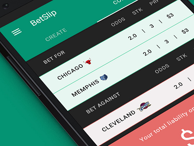 BetSlip - Concept App app basketball betting design material mobile nba sportsbook ui