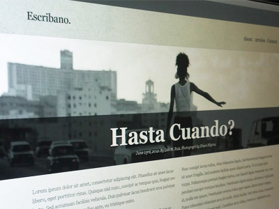 Escribano Wordpress Theme blog minimalist simple theme wordpress wp