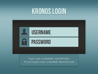 kronos login psd dribbble