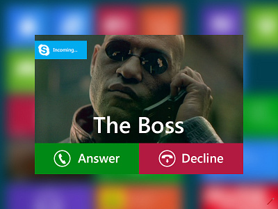 Skype Call UI - Rebound - Metro app application freebie interface metro playoff psd rebound rebounds skype ui windows