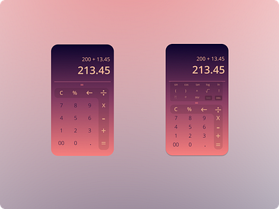 Calculator app calculator calculator ui dailyui dailyuichallenge day1 design ui uiux