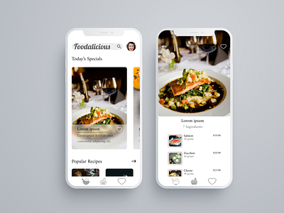 Recipe App UI Design app app design art figma food graphic graphicdesign minimal recipe typography ui ui designer uidesign uiux uiux designer uiuxdesign uiuxdesigner vector web design