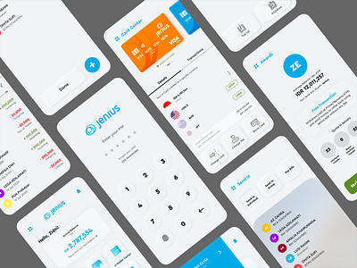 Jenius Mobile Banking Application - UI Redesign app banking banking app jenius mbanking mobile ui ui design user interface design userinterface ux