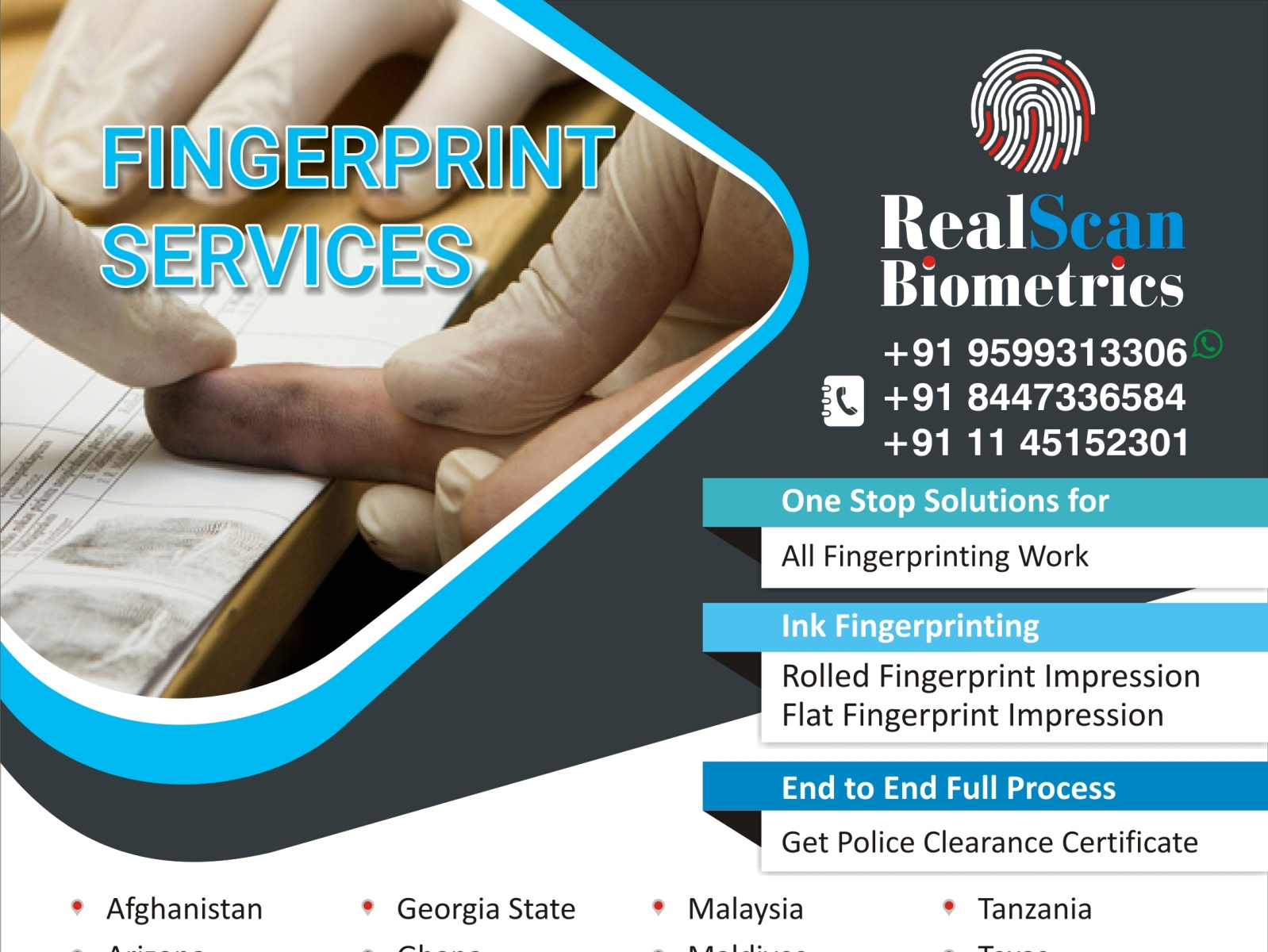 Fingerprinting Services by Realscan on Dribbble