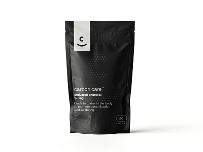 Carbon Care Packaging brand identity branding dark design identity design logo logo design packaging packaging design