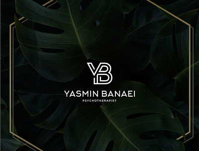 YB logo abstract business design emblem icon letter logo yb