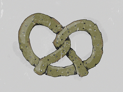Soft pretzel illustration