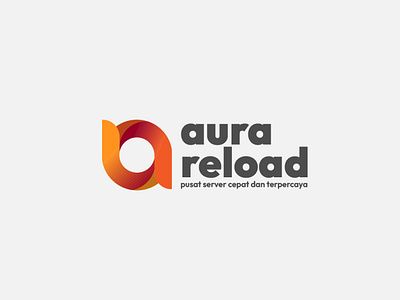 aura reload logo design logo typography vector