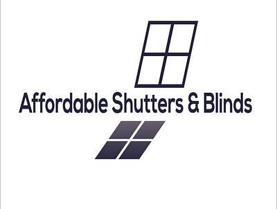 Construction logo branding construction design letter logo shutter vector window