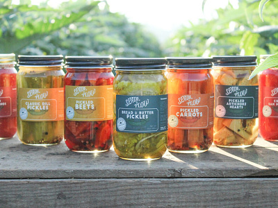 PIckled Veg design design art farm food food and drink label label design labels pickle pickles product design