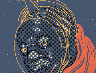 Spaceman art astronaut characterdesign design digital art digitalart illustration pop art portrait scifi