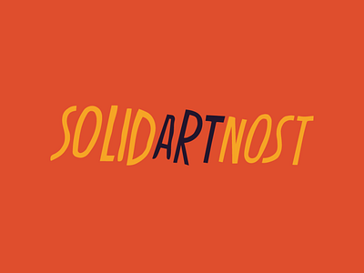 Solidartnost design graphic mattter typography