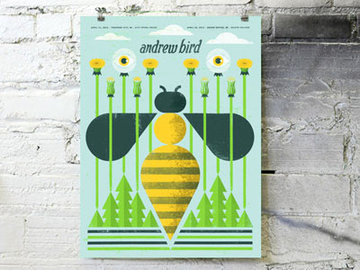 Andrew Bird "Bee" poster