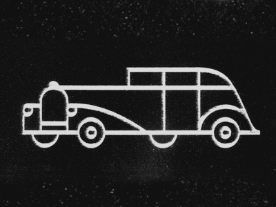 Classic Car car distress gatsby icon illustration line drawing texture vehicle