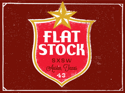 Flatstock Lone Star SXSW beer booze flatstock lone star parody poster sxsw