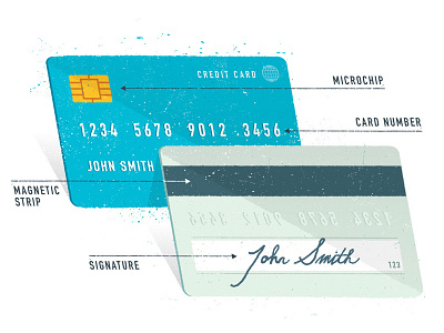 Credit Card editorial illustration