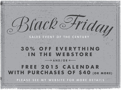 Black Friday 2014 advertisement promo sale texture typography