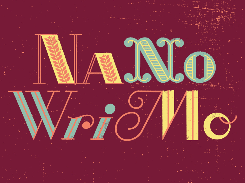 NaNoWriMo logotype by Eric Nyffeler on Dribbble