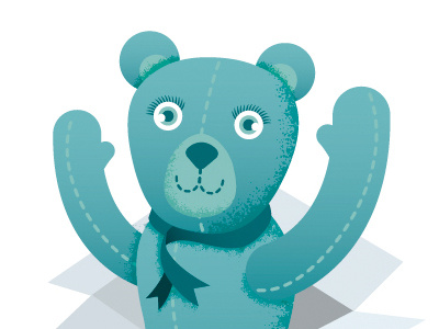 Teddy Bear animal cute as a button illustration teddy bear