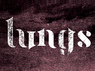 Lungs typography album art kern this shit letters meat metal type typography