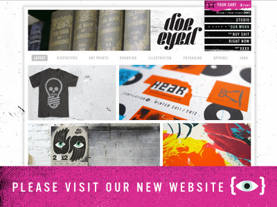 New Doe Eyed Website! calendar portfolio posters sale store website