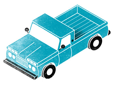 Pick'em Up Truck car distress grunge illustration redneck texture truck vehicle yokel