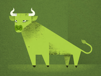 Bull animal bull bullshit distress horns icon illustration texture