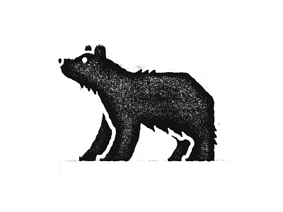 Bare Bear animal bear grizzly icon illustration logo nature outdoors retro texture