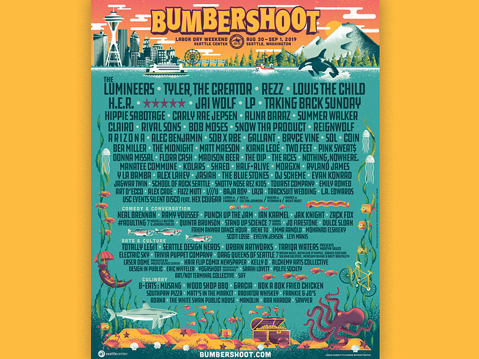 Bumbershoot Festival Branding by Eric Nyffeler on Dribbble