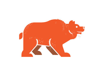 Bear Dribbble animal bear geometric icon illustration logo texture