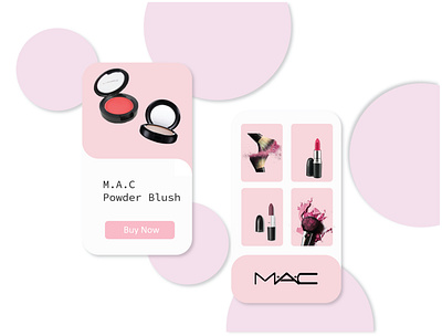 MAC ui blush brush cosmetic mockup firstui mac pink prototype ui ui ux ui design uidesign uxui