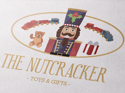 The NUTCRACKER - Toy & Gift Shop Logo Concept art branding design flat illustration illustrator logo minimal type typography vector