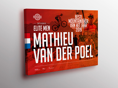 Best Dutch Mountainbiker 2019 Award award graphic design mathieu van der poel mountainbike
