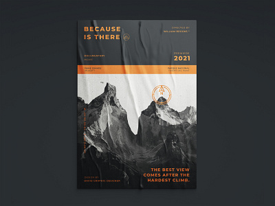 BECAUSE IS THERE adventure dailyposter festival festival poster graphic graphicdesigner icon icon design icons illustrator minimalposter movie movie poster photoshop poster poster art poster design posterdesign print travel