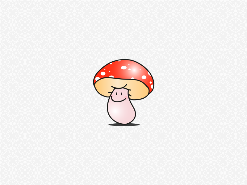 Happy Mushroom by Fiona Rolander on Dribbble