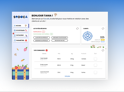 Home page - Socoda account design food home home page homepage design ui ux vegetable website