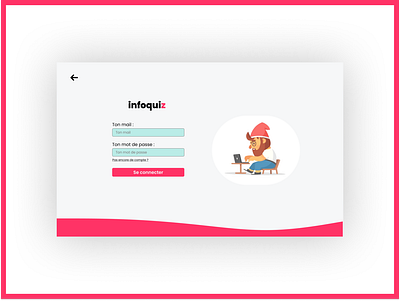 infoquiz Login account design flat illustration login login design login form login page login screen ui ux