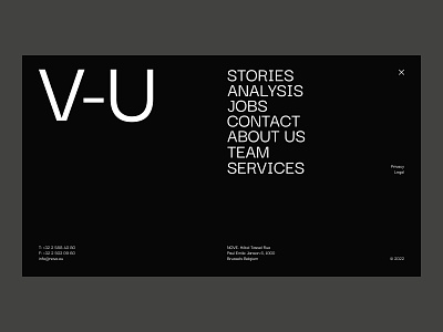 Menu design design minimal typography ui website