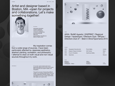 Layout design design minimal typography ui webdesign website